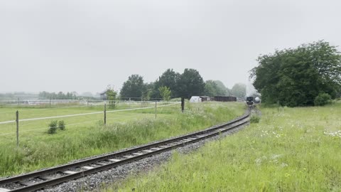 Train traffic on the Selfkantbahn small railway museum