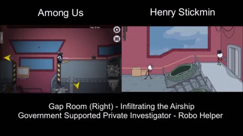 The Arship - Among Us Henry Stickmin Comparison