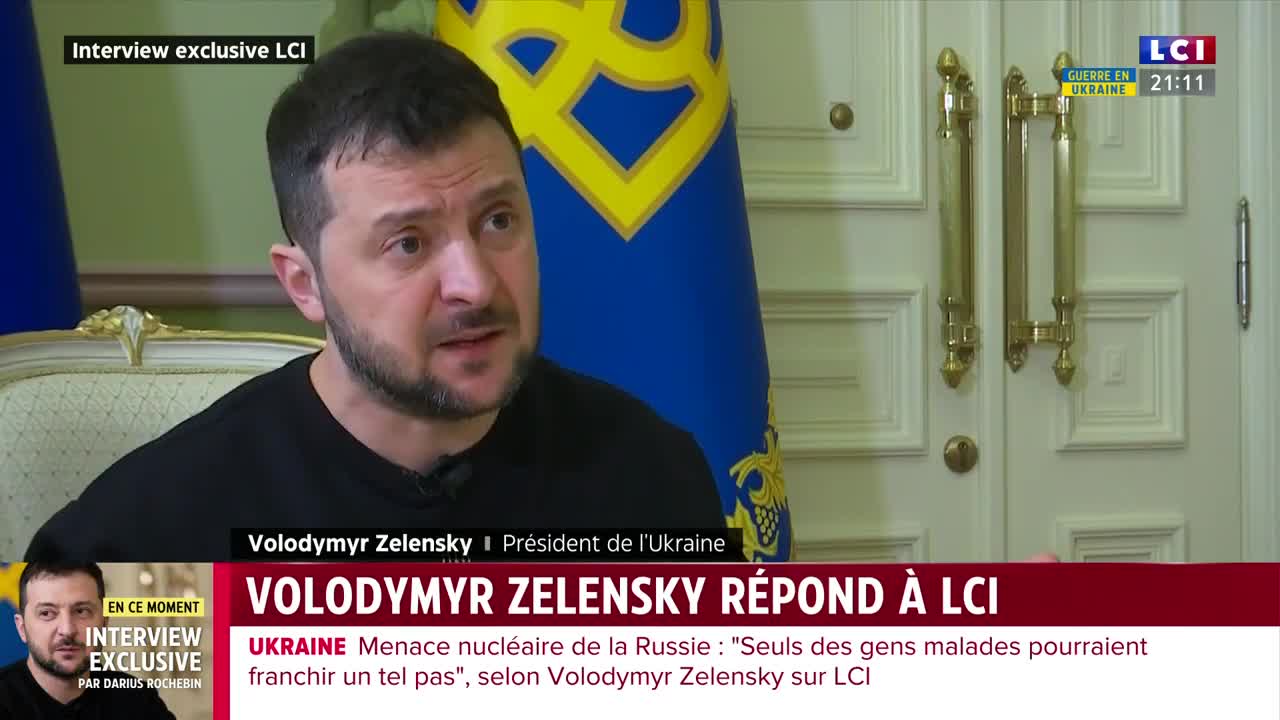 Q22/29 Zelensky interviewed by Rochebin 16 Dec 2022: Zelensky on 500 Russian occupiers of Zaporizhia NPP, Chernobyl and power exports to Europe