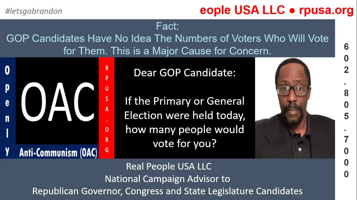 GOP Candidates Have No Idea The Numbers of Voters Who Will Vote for Them...A Major Concern