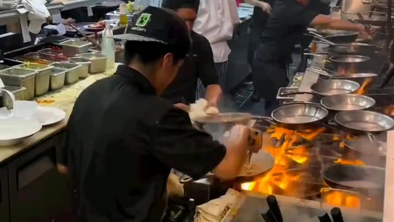 Inside of Restaurant Kitchen How chef work inside