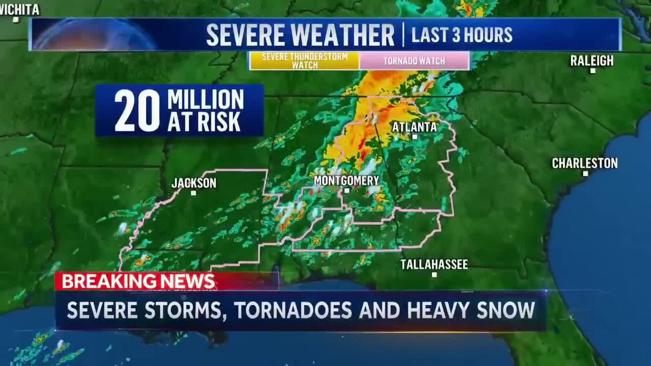 Severs weather system impacting millions acrossU.s