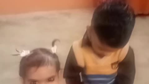 Cute brother & sister video