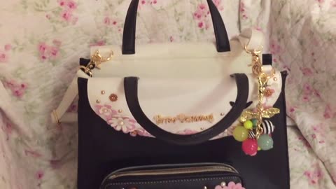 Betsey Johnson Satchel Purse & Wallet "In Bloom" Review