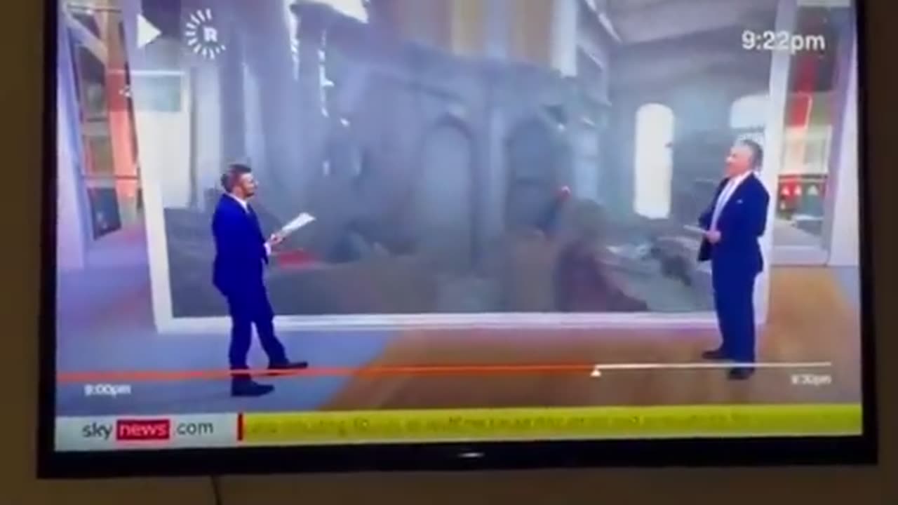 Bombshell video played by Sky News LIVE ON THE AIR appears to show fake props being used