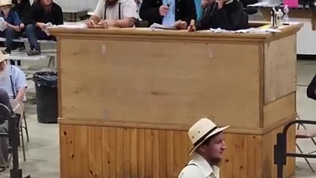 11 yr old auctioneers at Middlefield Ohio standardbred driving horse sale. May 28 2022