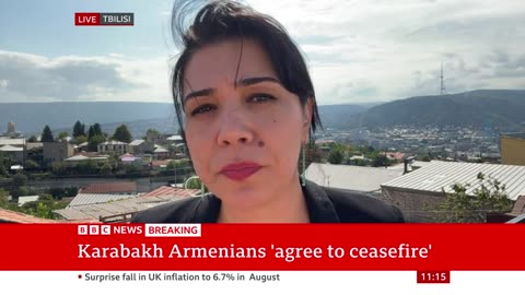 Nagorno-Karabakh conflict: Ethnic-Armenian forces agree to Azerbaijan ceasefire - BBC News