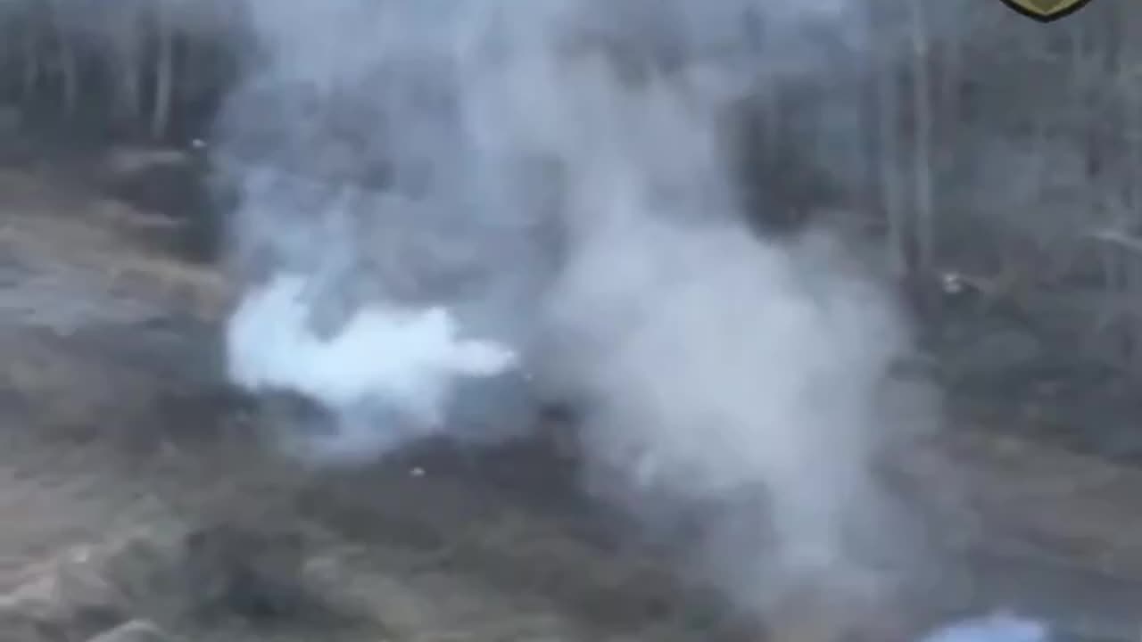 Russian BMP Hits a Mine and Detonates