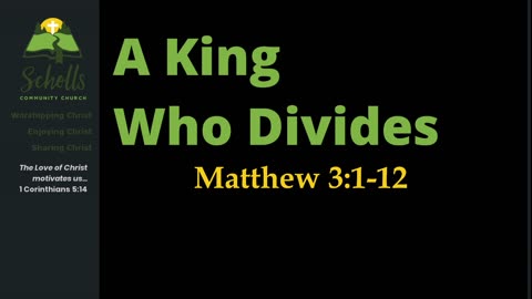 A King Who Divides