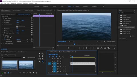 Adobe Premiere Pro – How to create Text Water Effect