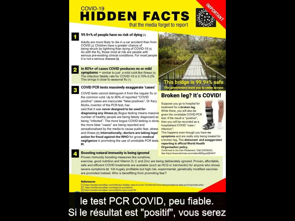 DissidentSignPosts : Faits cachés concernant le COVID-19 (VOST)