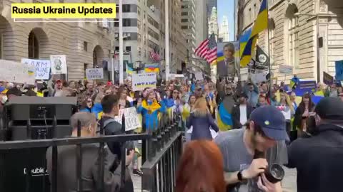 Ukrainians in NYC chant for Azov