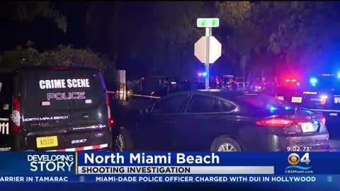 Police Investigating A Drive-By Shooting At North Miami Beach Home