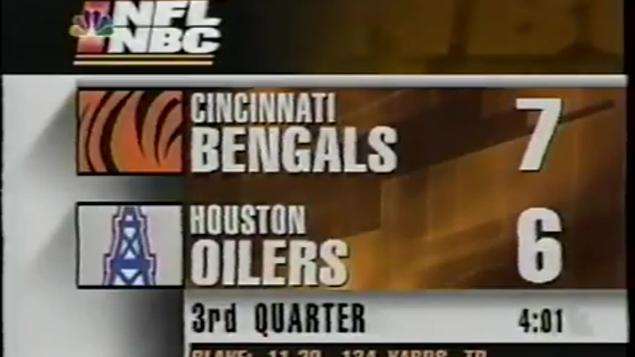 December 15, 1996 - Update on Cincinnati Bengals - Houston Oilers Game