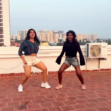 Hot lack and white babes dancing