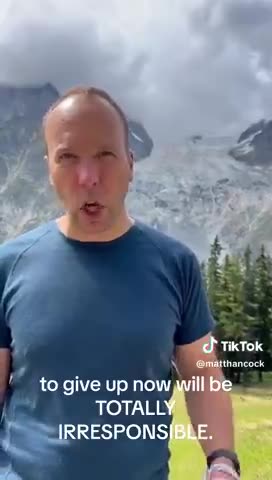 Sell-out shill Matt "Midazolam" Hancock now pushing the WEF CLIMATE CHANGE Agenda!🤡