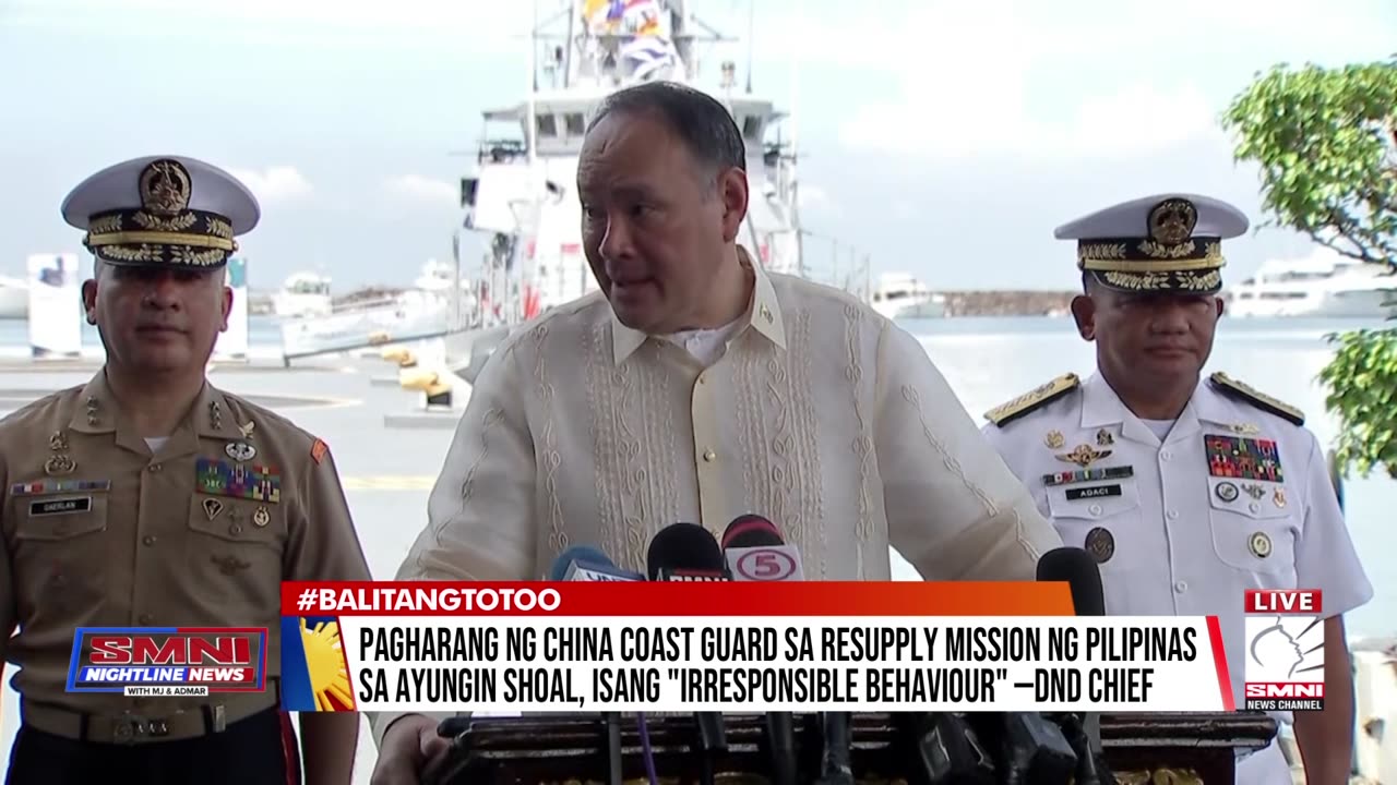 Pagharang ng China coast guard sa resupply mission ng Pilipinas sa Ayungin Shoal