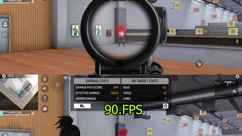 free fire 60. fps vs 90.fps