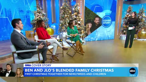 Jennifer Lopez talks 1st Christmas with Ben Affleck and their kids l GMA