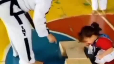 Funny karate kid