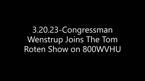 Wenstrup Joins Tom Roten to Discuss COVID Investigations in Congress