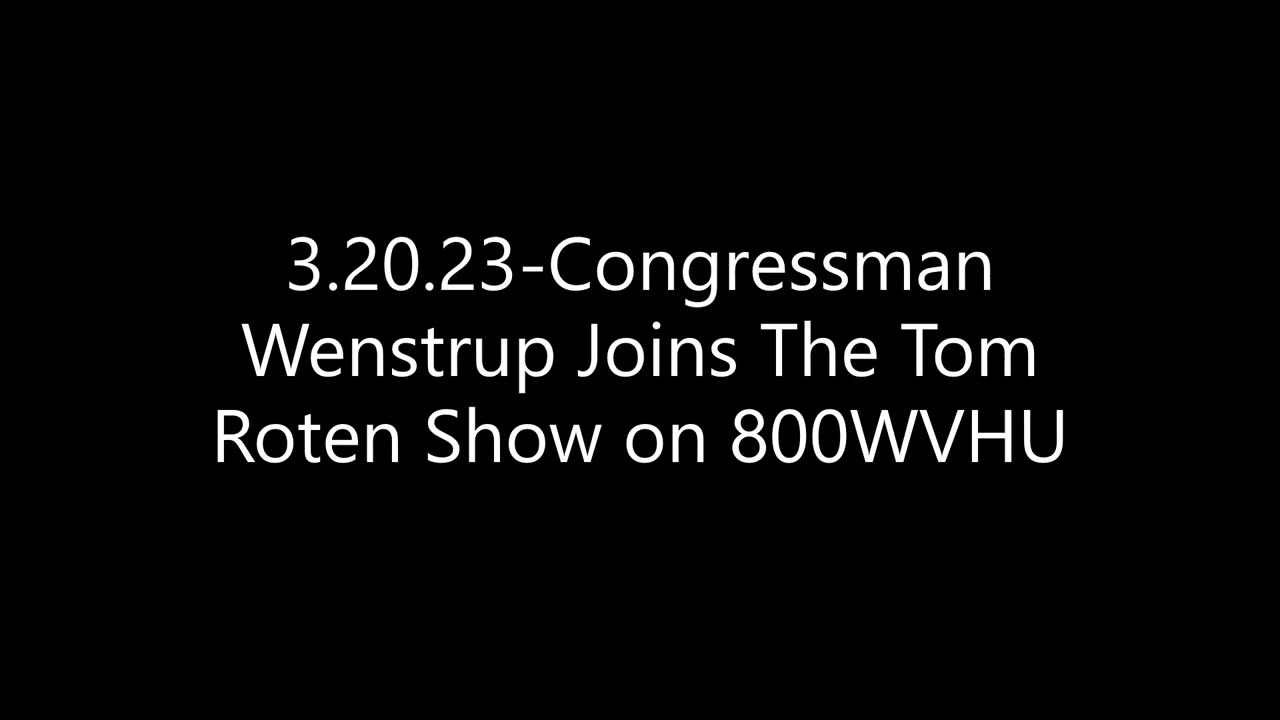 Wenstrup Joins Tom Roten to Discuss COVID Investigations in Congress