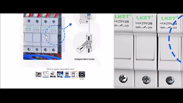 ECO-WORTHY 6 String PV Combiner Box for Solar Panels