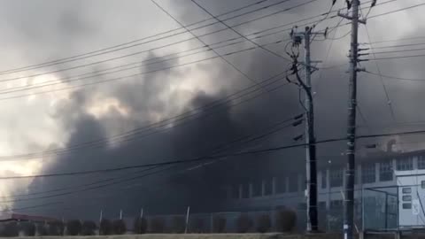 Powerful gas explosion at Fukushima factory