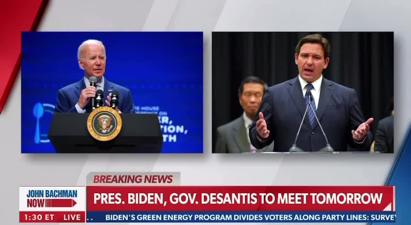 Newsmax is reporting that Resident Biden will meet face to face with Governor DeSantis tomorrow.