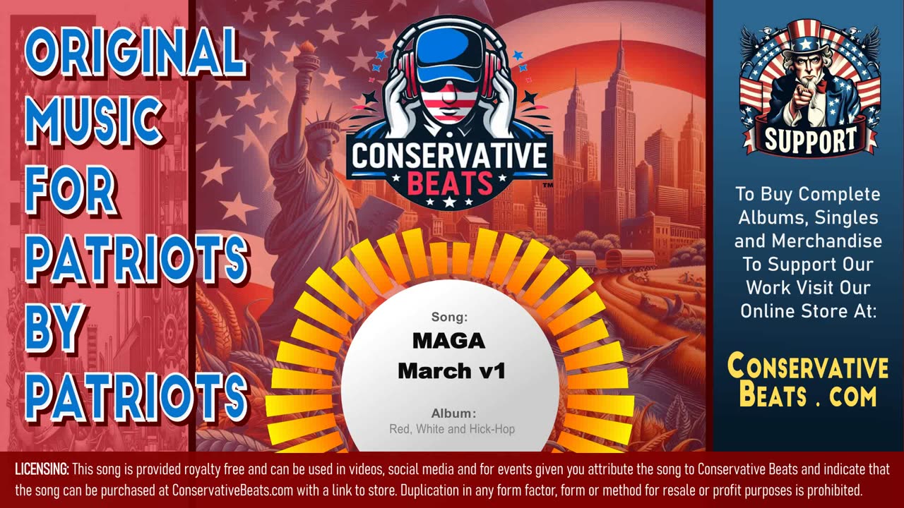 Conservative Beats - Album: Red, White and Hick-Hop - Single: MAGA March ( Version 1 )