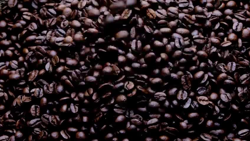 Black coffee beans