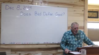 Does "Bad" define "Good"?