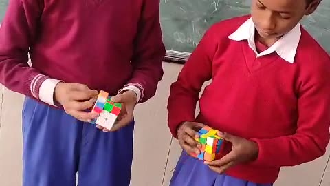 Fastest school Rubik's cube