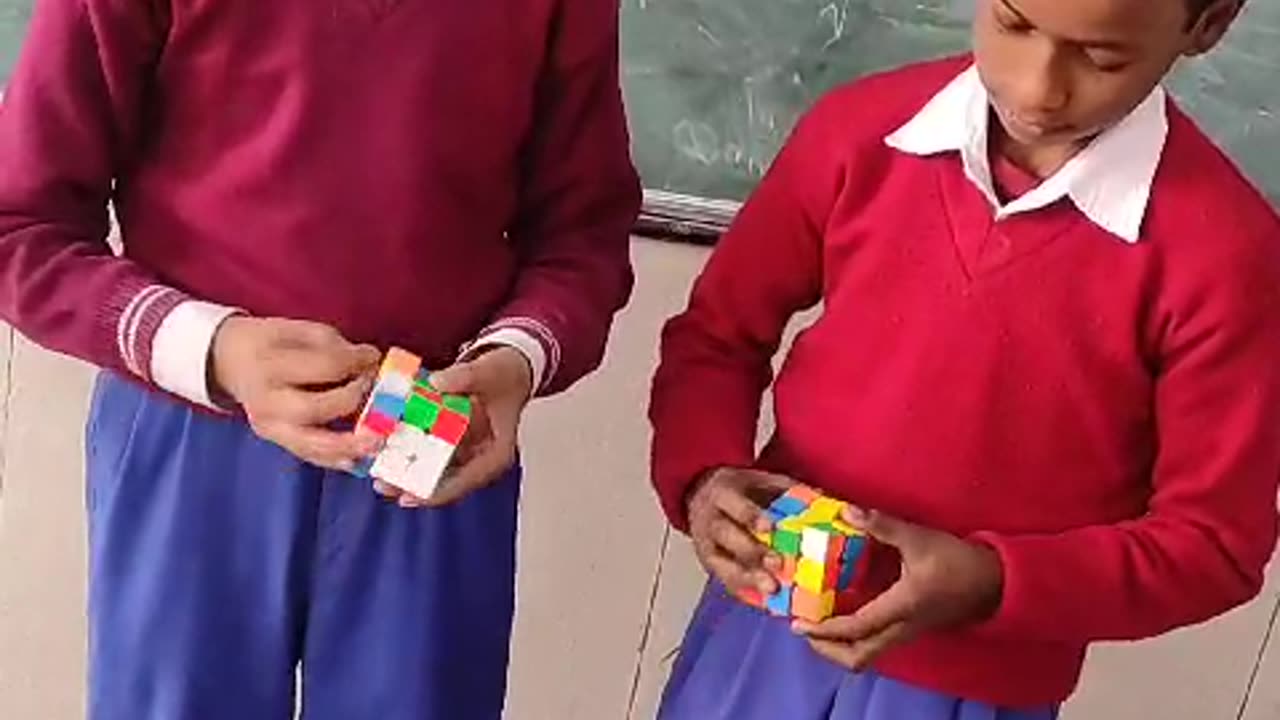 Fastest school Rubik's cube