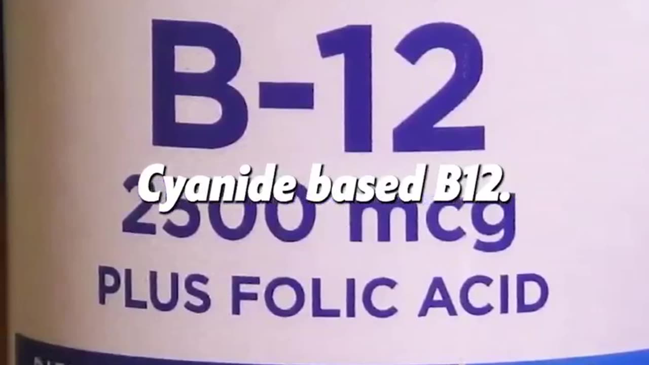 ARE YOU TAKING SUPPLEMENTS ??? WATCH OUT FOR B12 CYANOCOBALAMIN !!!