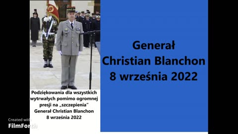 GENERAŁ CHRISTIAN BLANCHON "Podziękowania dla niezaszczepionych"