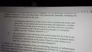 Defense Statements against College of Physicians and Surgeons Accusations. Hearing Day 3. Part 1.