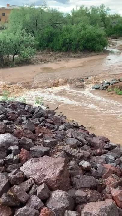 A Monsoon Outside of My Office!