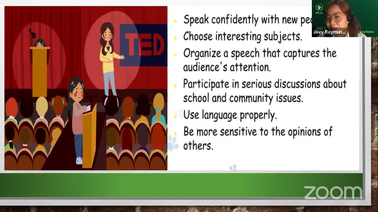 Overcoming Fear in Public Speaking Webinar - MPPI in Collaboration with Marcos Youth