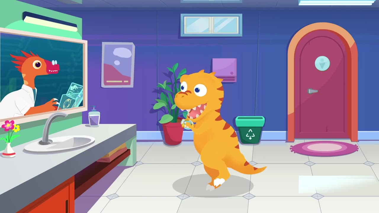 Baby Dino Ep1 Mystic Badge | T-Rex Scary Roar & Chase | Dinos Cartoon |