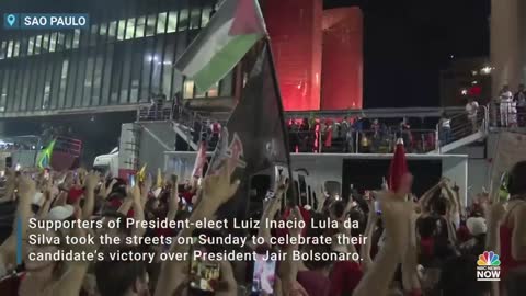 Supporters Of Brazil’s President-Elect Lula da Silva Celebrate Victory Over Bolsonaro