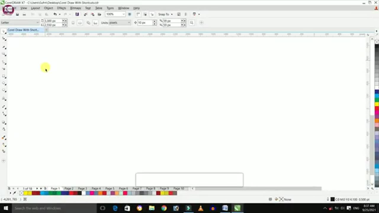 How to create Pepsi logo while using Corel fraw