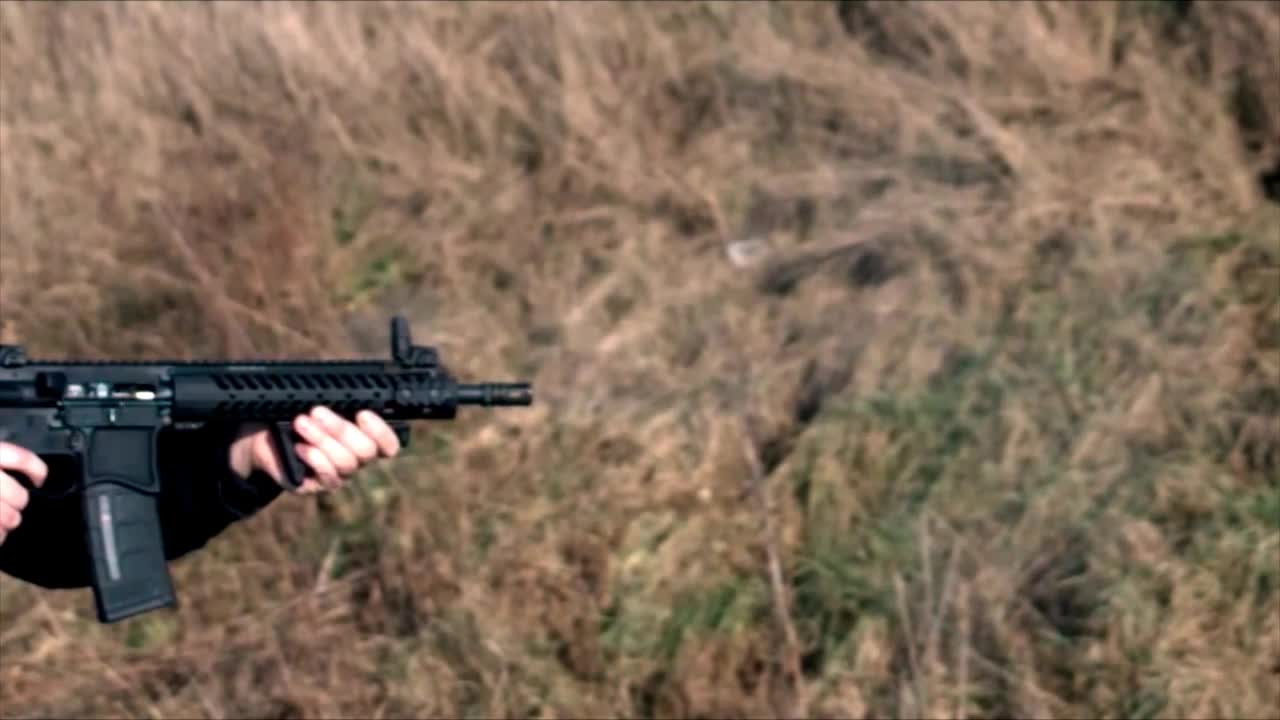 AR-15 in slow motion