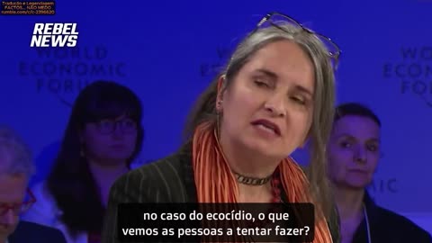 FANTOCHE DO FEM: "A AGRICULTURA E A PESCA SÃO CONSIDERADAS ECOCÍDIOS" (Davos 2024)