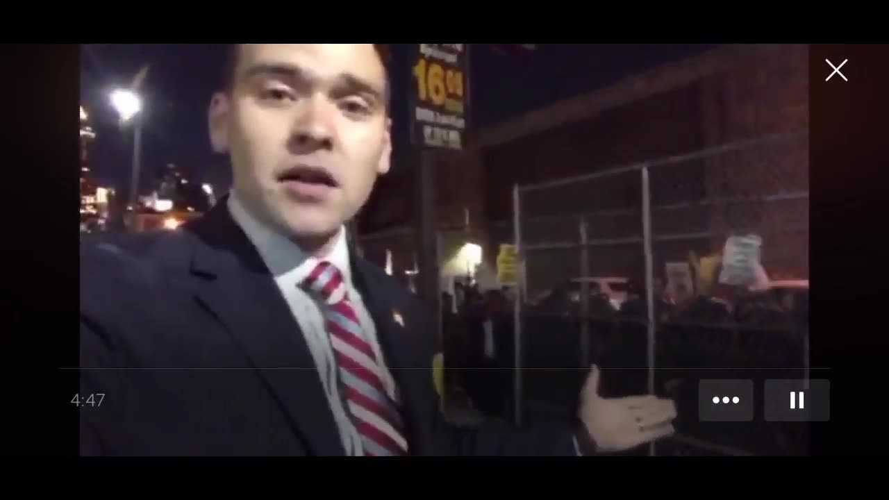 Jan 20 2018 NYC 1.1 Antifa shows up to A Night for Freedom event and threatens the people