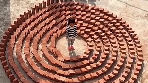 Bricks falling is so satisfying to watch!