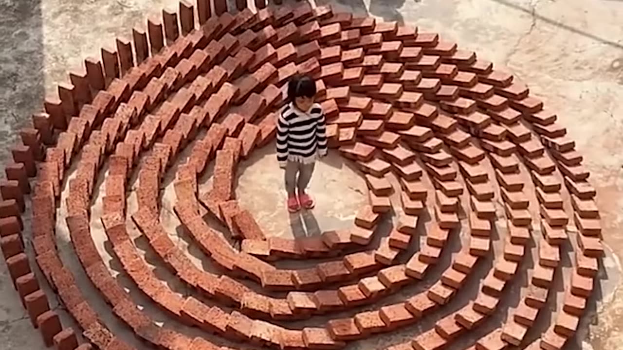 Bricks falling is so satisfying to watch!