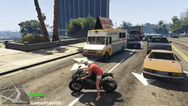 Funny Bike Kick Compilation in GTA 5 Game