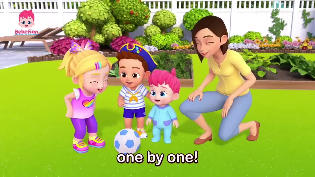 NEW] One by One | Good Manners for Kids | Bebefinn Best Nursery Rhymes