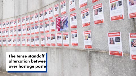 Two young activists caught ripping down posters of Hamas hostages near NYC’s Hunter College